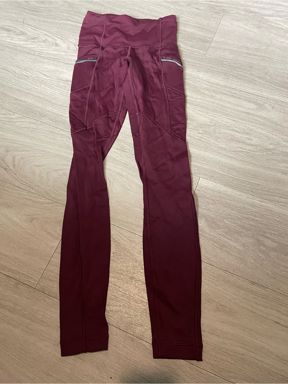lululemon athletica Burgundy High-Waist Performance Leggings